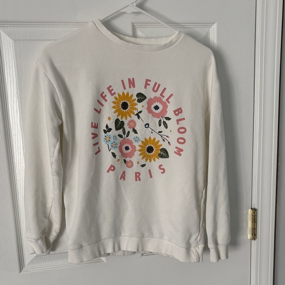 Girls franki Floral Graphic Sweatshirt Sz 14